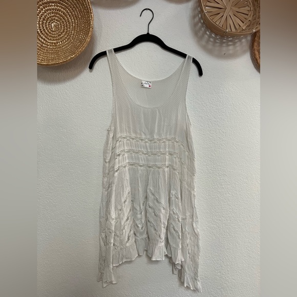 Intimately Free People Voile & Lace Trapeze Slip -Size S - Picture 1 of 5